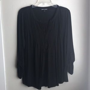 Cable & Gauge Black Blouse (SO SOFT)